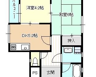 藤井寺1丁目マンション（1F)間取り