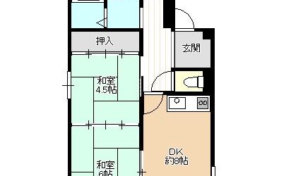 小山2丁目アパート（3ＤＫ）間取り