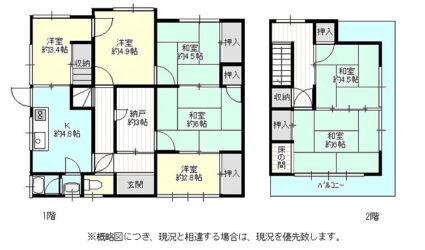 田井城5丁目中古戸建（オーナーチェンジ物件）間取り