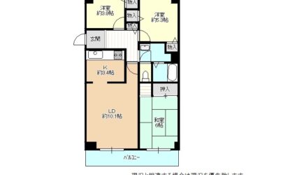 泉佐野市羽倉崎中古マンション間取り