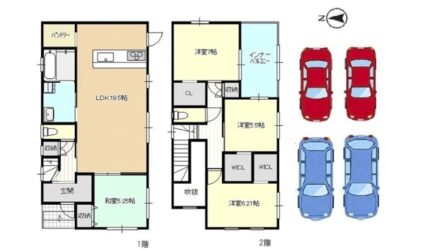 恵我之荘6丁目新築戸建(4LDK)間取り