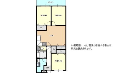 高鷲丁目中古マンションⅠ棟（7階）間取り