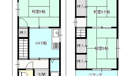 南古市2丁目中古戸建間取り