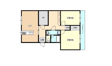 一津屋2丁目マンション（5階）間取り